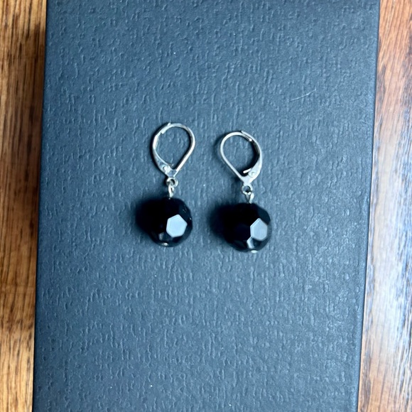 Jewelry - 3x$16❗️ Handcrafted Black Glass Earrings